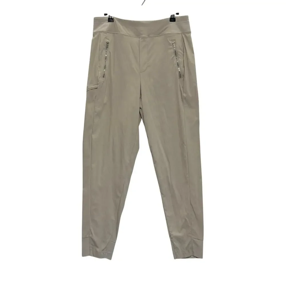 Athleta Trekkie North Joggers High Rise Lightweight Beige Womens 6 Casual Hike